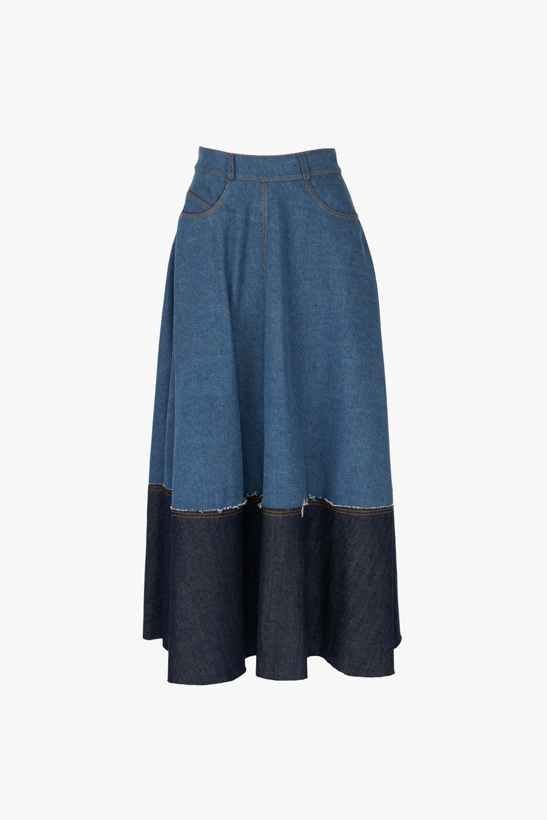 Barrow two-toned skirt